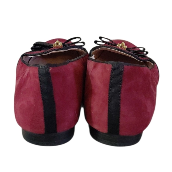 Vince Camuto Rowley Burgundy Suede Pointed Toe Flats Size 8 - Picture 7 of 10